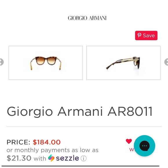 Gorgio Armani sunglasses model AR8011 - Picture 10 of 10